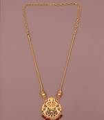 Gold plated fancy necklace  of south indian theam
