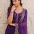 Splendid Purple Thread Work Chanderi Festive Wear Anarkali Suit