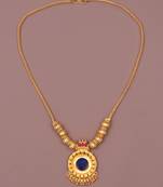 Gold plated fancy necklace  of south indian theam