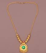 Gold plated fancy necklace  of south indian theam