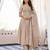  cream heay roman silk with embroidery work embroidery  kurta set