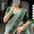 Precious Green Thread Work Silk Mehendi Wear Half Saree Lehenga