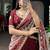 Lovable Maroon Embroidered Silk Wedding Wear Half Saree Lehenga