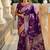 Dark Purple Color zari weaving Work Silk Saree