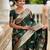 Green Color zari weaving Work Silk Saree