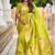 Parrot Green Color zari weaving Work Silk Saree