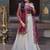 Sparkling Magenta Zari Work Silk Engagement Wear Lehenga Choli