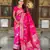 Pink Color zari weaving Work art silk saree