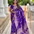 Purple Color zari weaving Work art silk saree