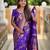 Purple Color zari weaving Work Silk Saree