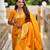 Yellow Color zari weaving Work Silk Saree