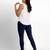 Navyblue super combed cotton elastane stretch churidar length leggings with ultrasoft waistband
