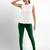 Darkgreen super combed cotton elastane stretch churidar length leggings with ultrasoft waistband