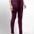 Purple super combed cotton elastane stretch churidar length leggings with ultrasoft waistband