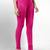Pink super combed cotton elastane stretch churidar length leggings with ultrasoft waistband
