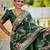 Green Color  zari weaving Work  silk saree