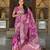 Magenta Color  zari weaving Work  silk saree