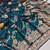 Peacock Blue Color  zari weaving Work  silk saree