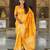 Yellow Color  zari weaving Work  silk saree