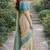 Off white sky soft kanjivaram silk banarasi jacuard work designer party wear saree with unstitched blouse piece