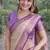 Off white sky soft kanjivaram silk banarasi jacuard work designer party wear saree with unstitched blouse piece