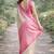 Off white pink soft kanjivaram silk banarasi jacuard work designer party wear saree with unstitched blouse piece