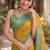 Yellow soft silk banarasi jacuard work designer party wear saree with unstitched blouse piece