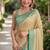 Rama soft silk banarasi jacuard work designer party wear saree with unstitched blouse piece