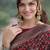 Maroon soft silk banarasi jacuard work designer party wear saree with unstitched blouse piece