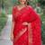 Pink soft silk banarasi jacuard work designer party wear saree with unstitched blouse piece