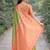 Mehendi soft silk banarasi jacuard work designer party wear saree with unstitched blouse piece