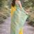 Yellow soft silk banarasi jacuard work designer party wear saree with unstitched blouse piece