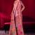 Pink modal pashmina handloom zari weaving saree with blouse