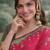 Pink soft silk banarasi jacuard work designer party wear saree with unstitched blouse piece