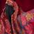 Black modal pashmina handloom zari weaving saree with blouse