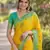 Yellow soft silk banarasi jacuard work designer party wear saree with unstitched blouse piece