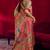 Parrot green modal pashmina handloom zari weaving saree with blouse