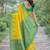 Yellow soft silk banarasi jacuard work designer party wear saree with unstitched blouse piece