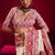 Off white modal pashmina handloom zari weaving saree with blouse