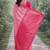 Pink soft silk banarasi jacuard work designer party wear saree with unstitched blouse piece
