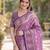 Lavender soft silk banarasi jacuard work designer party wear saree with unstitched blouse piece