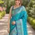 Rama soft silk banarasi jacuard work designer party wear saree with unstitched blouse piece