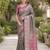 Sea green soft silk banarasi jacuard work designer party wear saree with unstitched blouse piece