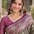 Sea green soft silk banarasi jacuard work designer party wear saree with unstitched blouse piece