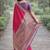 Pink soft silk banarasi jacuard work designer party wear saree with unstitched blouse piece