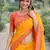 Yellow soft silk banarasi jacuard work designer party wear saree with unstitched blouse piece