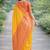 Yellow soft silk banarasi jacuard work designer party wear saree with unstitched blouse piece