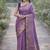 Lavender soft silk banarasi jacuard work designer party wear saree with unstitched blouse piece