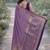 Lavender soft silk banarasi jacuard work designer party wear saree with unstitched blouse piece
