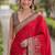 Pink soft silk banarasi jacuard work designer party wear saree with unstitched blouse piece
